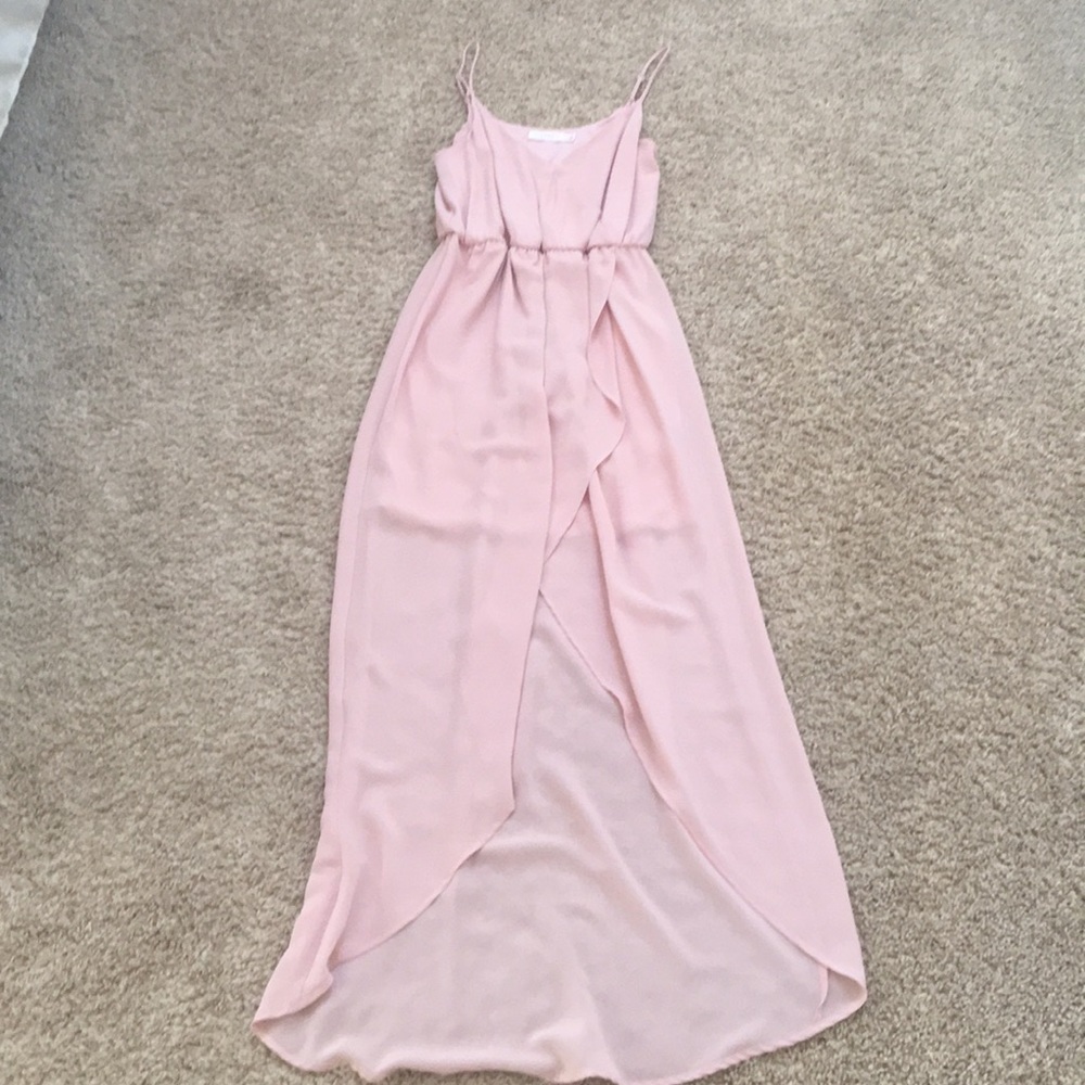 Pale pink maxi dress, xs
